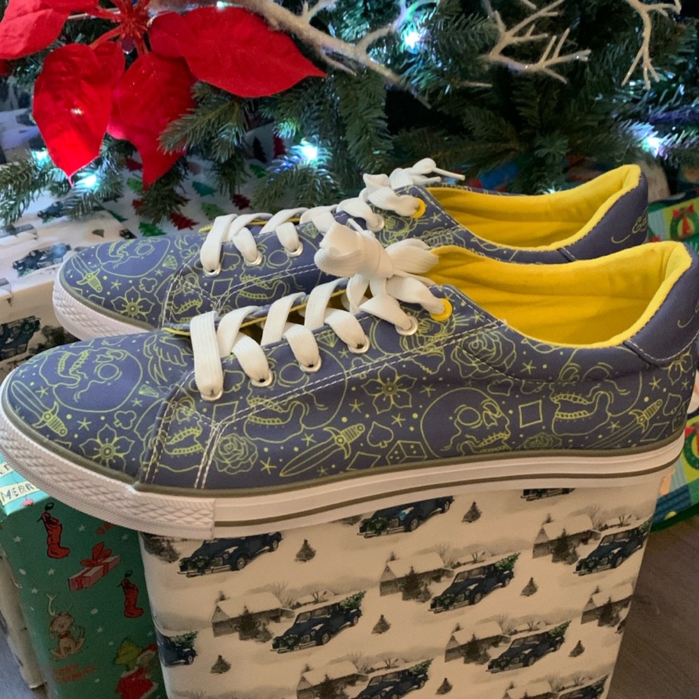 Men’s Ed Hardy skull and star sneakers- brand new out of box size 13